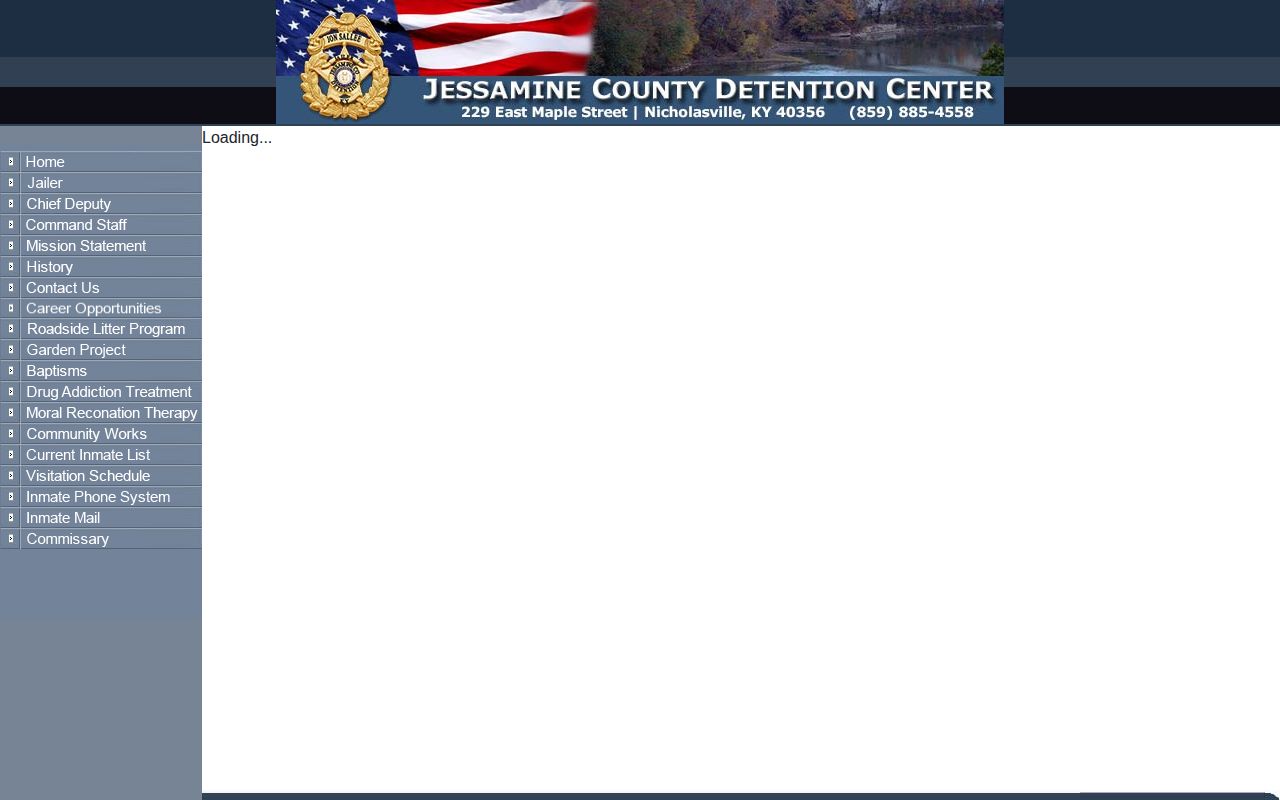 Official-linked Jessamine Detention Center current inmate roster page